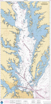 NOAA Nautical Chart 12280: Chesapeake Bay South Part