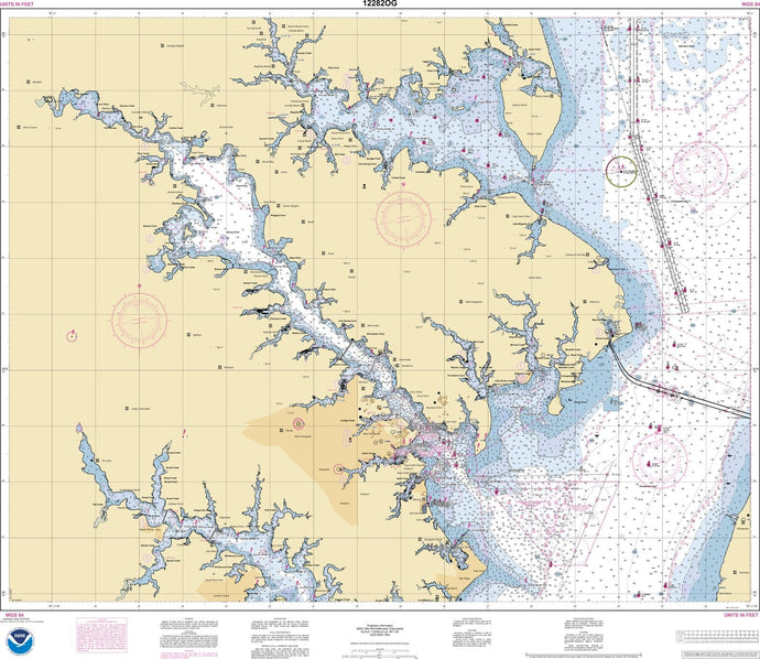 NOAA Nautical Chart 12282: Chesapeake Bay Severn and Magothy Rivers