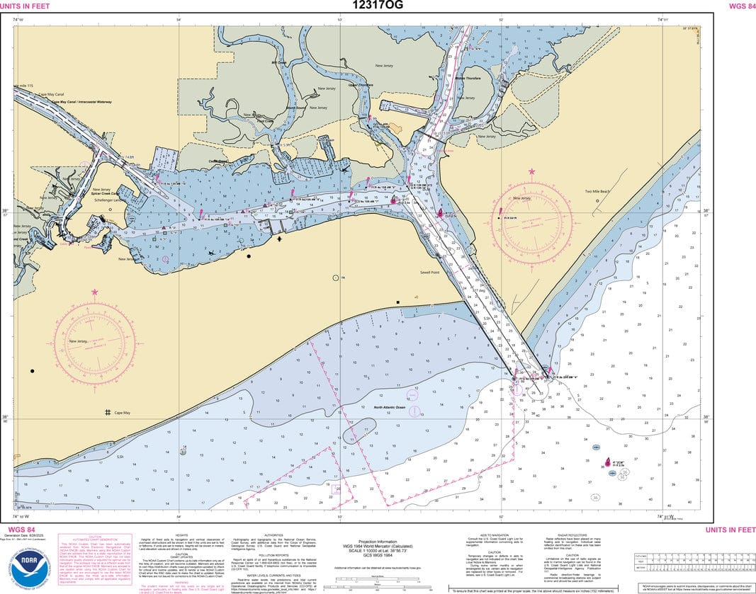 NOAA Nautical Chart 12317: Cape May Harbor