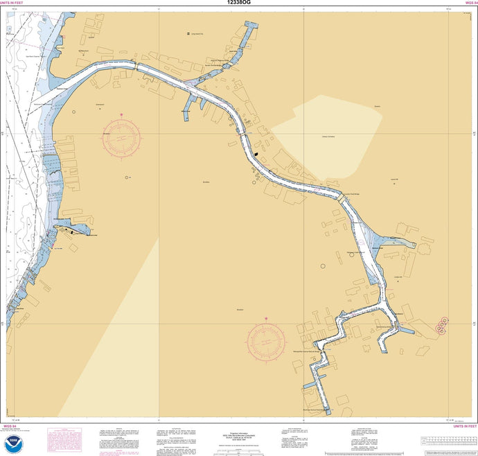 NOAA Nautical Chart 12338: East River Newtown Creek