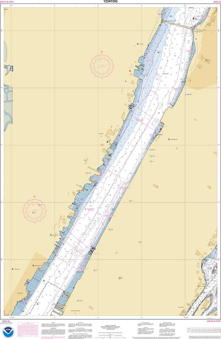 NOAA Nautical Chart 12341: Hudson River Days Point to George Washington Bridge