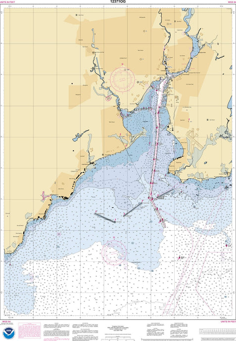 NOAA Nautical Chart 12371: New Haven Harbor; New Haven Harbor (Inset)