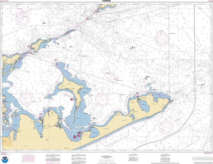 NOAA Nautical Chart 13209: Block Island Sound and Gardiners Bay; Montauk Harbor