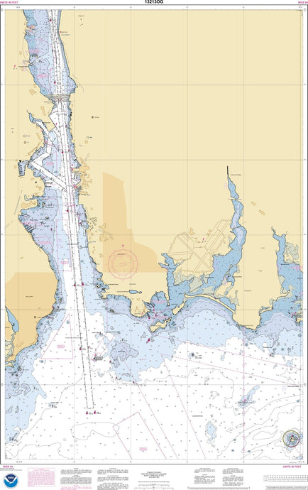 NOAA Nautical Chart 13213: New London Harbor and vicinity; Bailey Point to Smith Cove