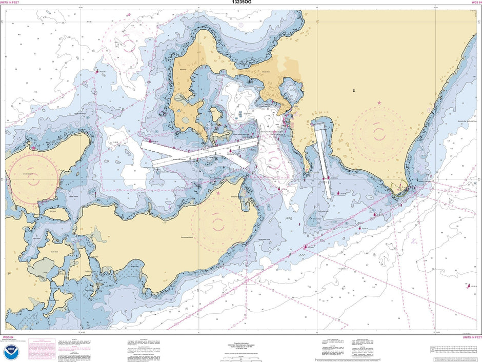 NOAA Nautical Chart 13235 Woods Hole Amnautical