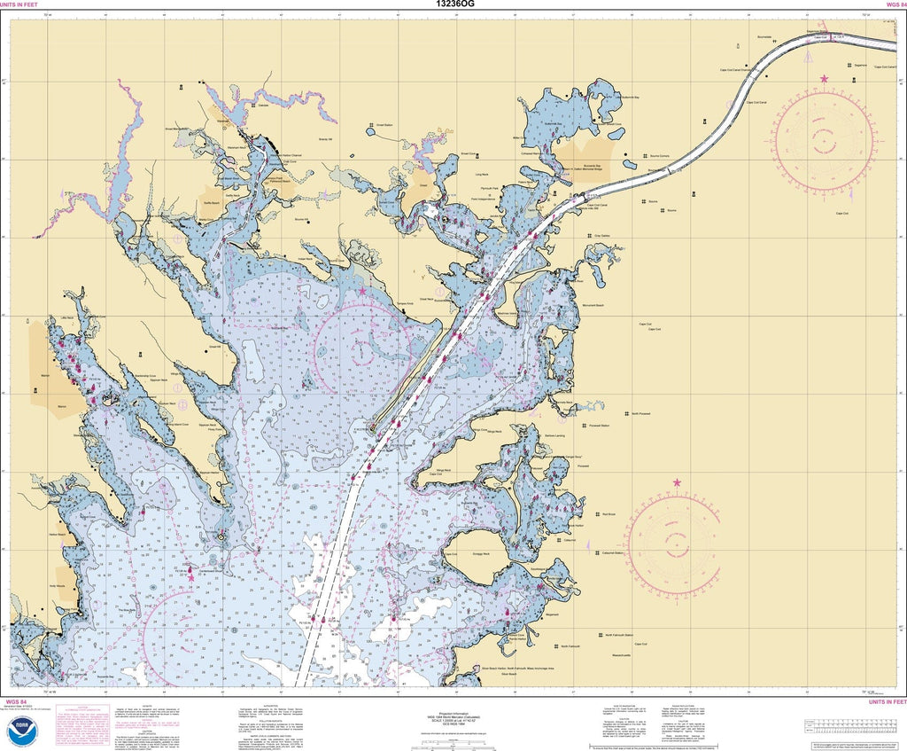 Maine Nautical Charts NOAA Nautical Chart 13260 - Bay Of Fundy To Cape ...