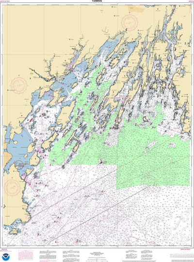 NOAA Nautical Chart 13290: Casco Bay