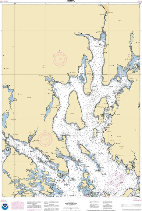 NOAA Nautical Chart 13316: Blue Hill Bay; Blue Hill Harbor