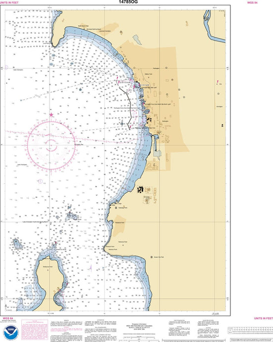 NOAA Nautical Chart 14785: Burlington Harbor