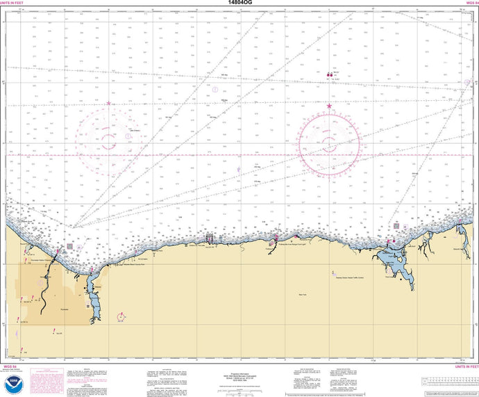 NOAA Nautical Chart 14804: Port Bay to Long Pond;Port Bay Harbor;Irondequoit Bay
