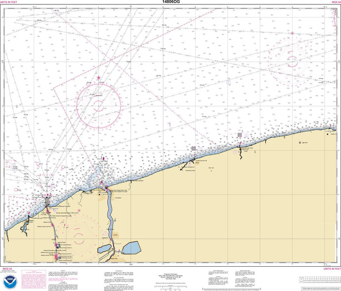 NOAA Nautical Chart 14806: Thirtymile Point, N.Y., to Port Dalhousie, Ont.