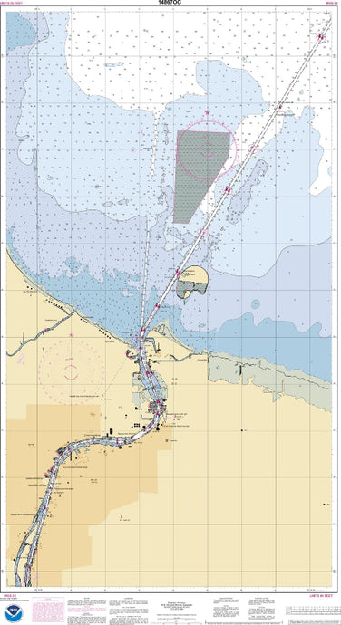 NOAA Nautical Chart 14867: Saginaw River