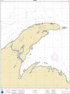 NOAA Nautical Chart 14964: Big Bay Point to Redridge; Grand Traverse Bay Harbor; Lac La Belle harbor; Copper and Eagle Harbors