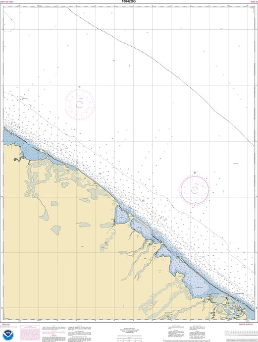 NOAA Nautical Chart 16042: Griffin Pt. and approaches