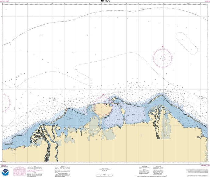 NOAA Nautical Chart 16043: Barter Island and approaches;Bernard Harbor