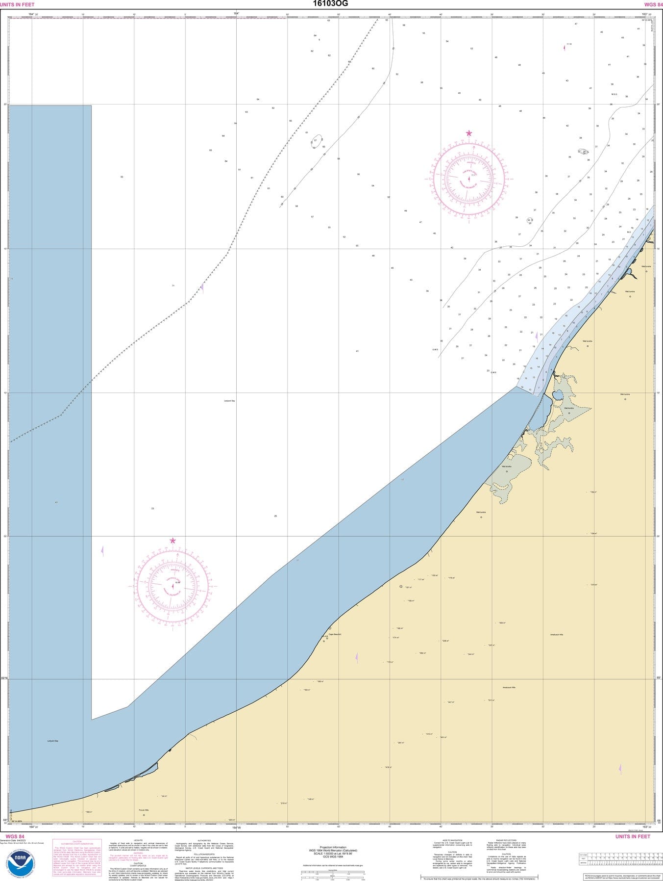 NOAA Nautical Chart 16103: Cape Beaufort