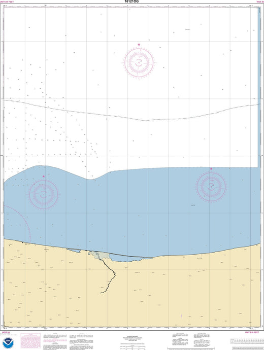 NOAA Nautical Chart 16121: East of Cape Lisburne
