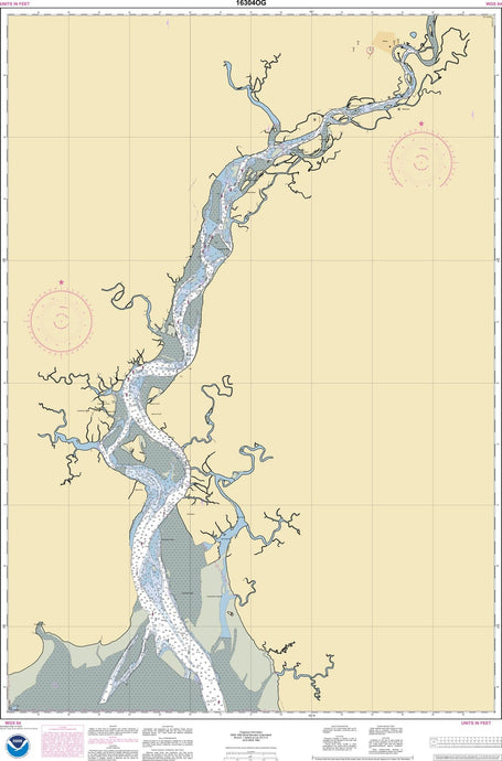 NOAA Nautical Chart 16304: Kuskokwim Bay to Bethel