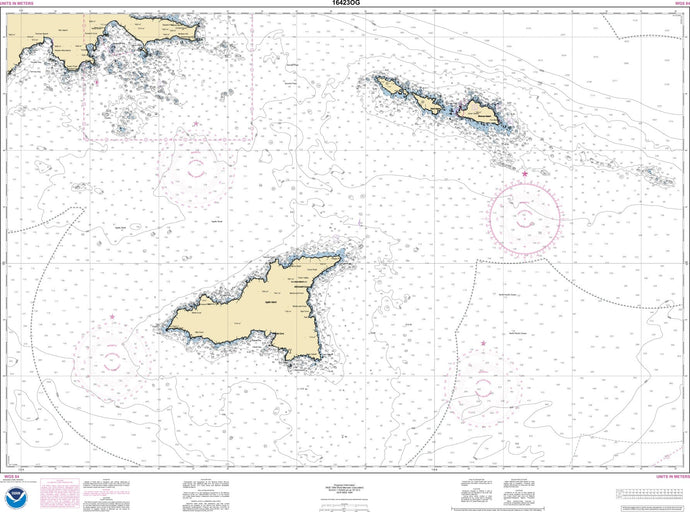 NOAA Nautical Chart 16423: Shemya Island to Attu Island