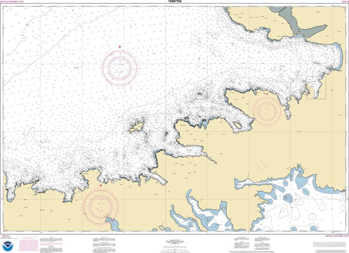 NOAA Nautical Chart 16487: Korovin Bay to Wall Bay-Atka Island;Martin Harbor