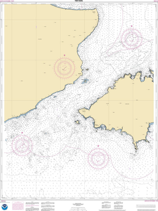 NOAA Nautical Chart 16513: Unalaska Island Umnak Pass and approaches