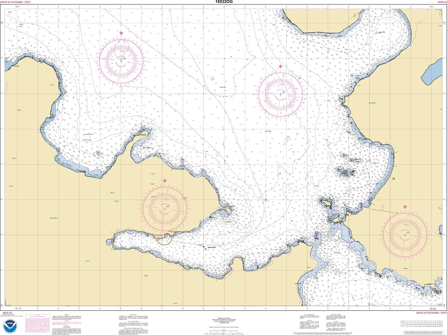 NOAA Nautical Chart 16532: Akutan Bay, Krenitzin Islands