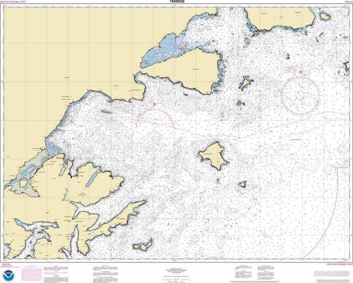 NOAA Nautical Chart 16566: Chignik and Kujulik Bays, Alaska Pen.;Anchorage and Mud Bays, Chignik Bay