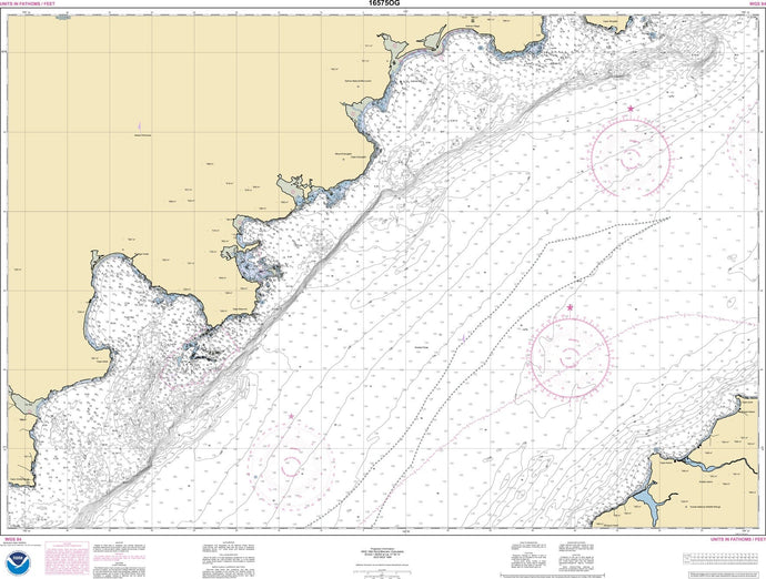 NOAA Nautical Chart 16575: Dakavak Bay to Cape Unalishagvak;Alinchak Bay