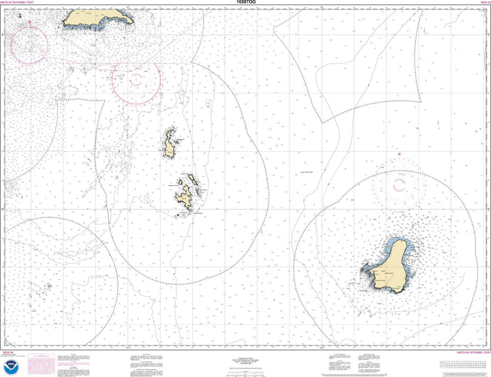NOAA Nautical Chart 16587: Semidi Islands and Vicinity