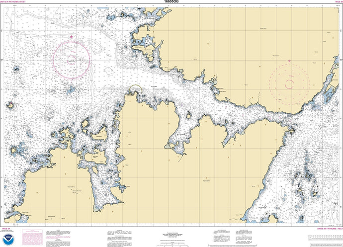 NOAA Nautical Chart 16605: Shuyak Strait and Bluefox Bay