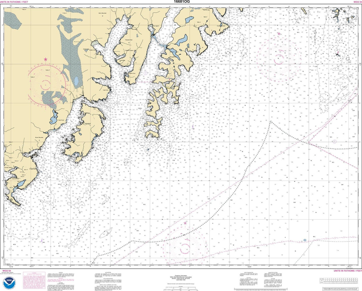 NOAA Nautical Chart 16681: Seal Rocks to Gore Point - Amnautical