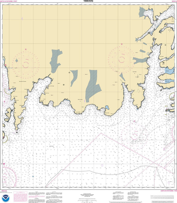 NOAA Nautical Chart 16683: Point Elrington to Cape Resurrection