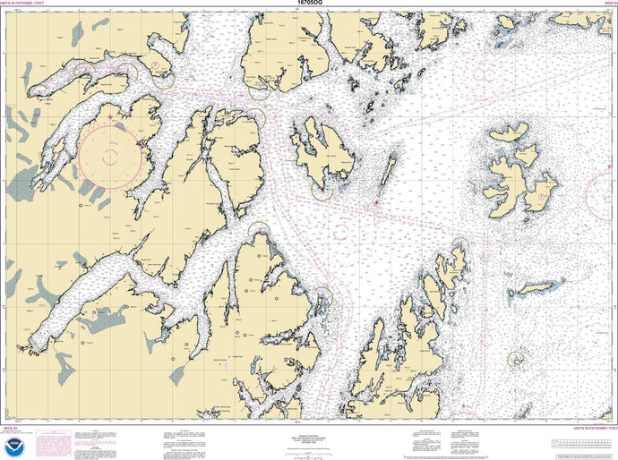 NOAA Nautical Chart 16705: Prince William Sound-western part