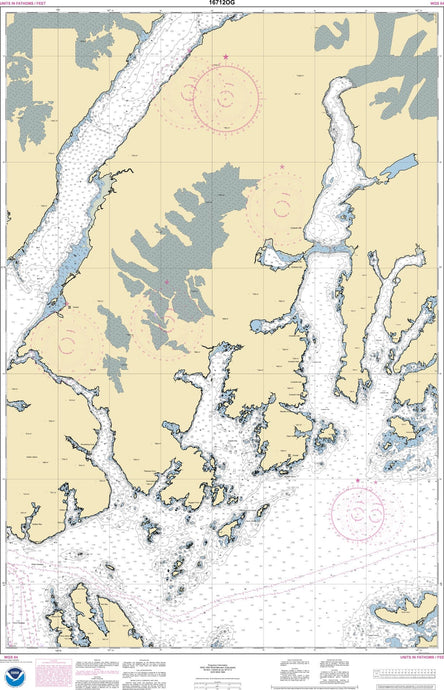 NOAA Nautical Chart 16712: Unakwik Inlet to Esther Passage and College Fiord