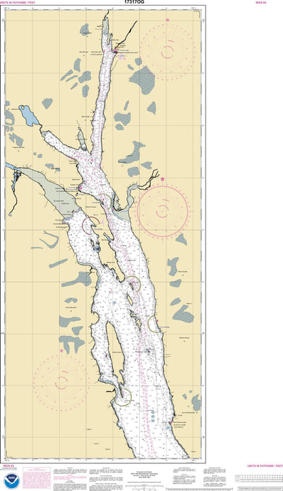 NOAA Nautical Chart 17317: Lynn Canal-Point Sherman to Skagway;Lutak Inlet;Skagway and Nahku Bay;Portage Cove, Chilkoot Inlet