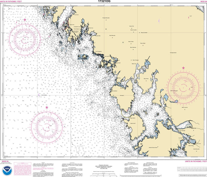 NOAA Nautical Chart 17321: Cape Edward to Lisianski Strait, Chichagof Island