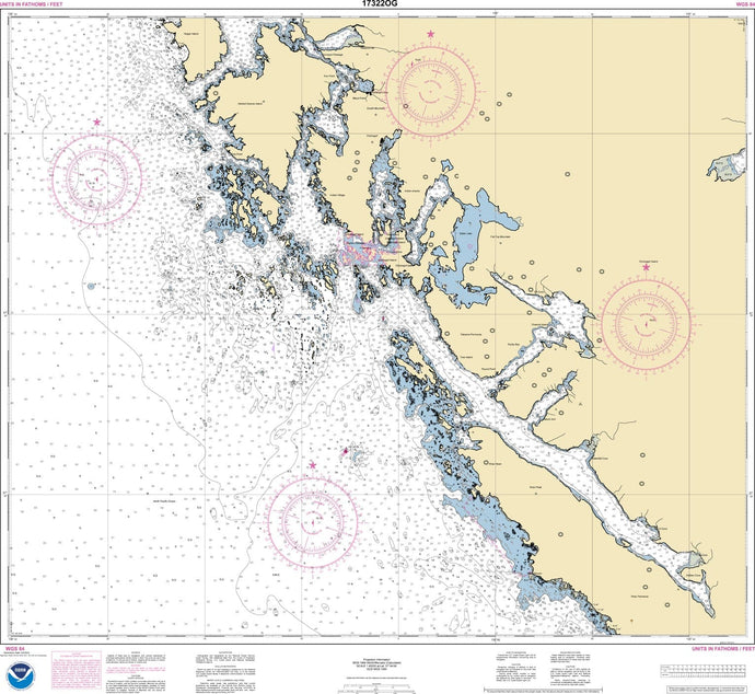 NOAA Nautical Chart 17322: Khaz Bay, Chichagof Island Elbow Passage