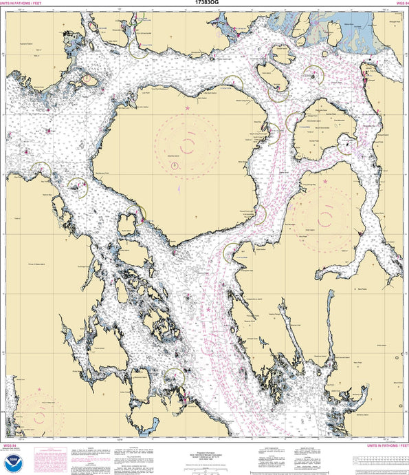 NOAA Nautical Chart 17383: Snow Passage, Alaska