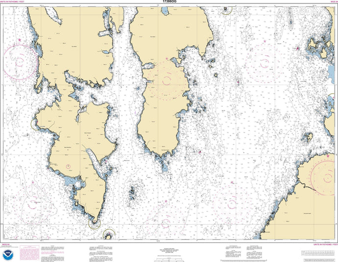 NOAA Nautical Chart 17386: Sumner Strait-Southern part