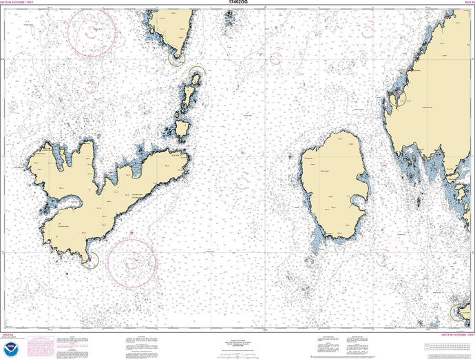 NOAA Nautical Chart 17402: Southern Entrances to Sumner Strait