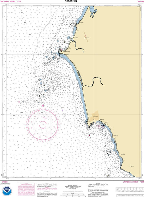 NOAA Nautical Chart 18589: Port Orford to Cape Blanco; Port Orford