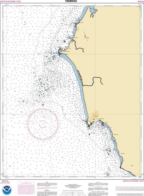 NOAA Nautical Chart 18589 Port Orford to Cape Blanco; Port Orford