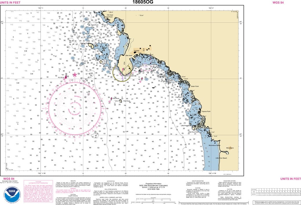 NOAA Nautical Chart 18605: Trinidad Harbor