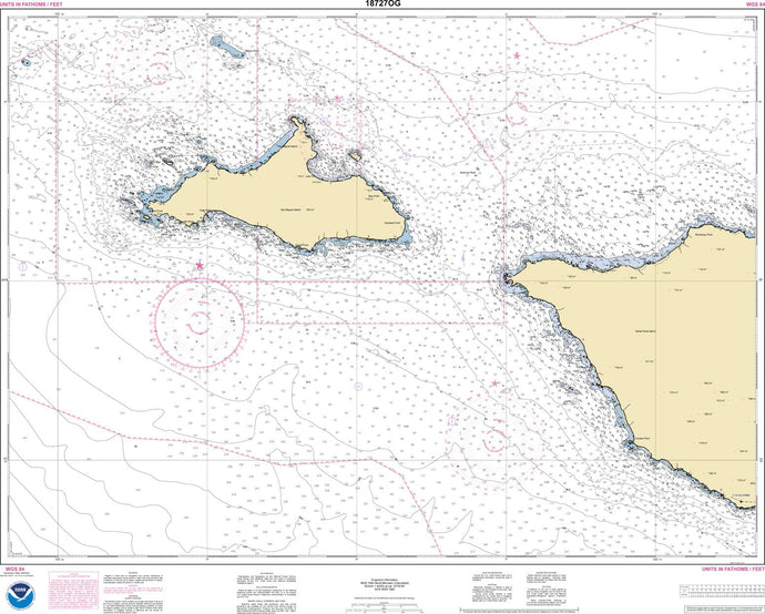 NOAA Nautical Chart 18727: San Miguel Passage; Cuyler Harbor