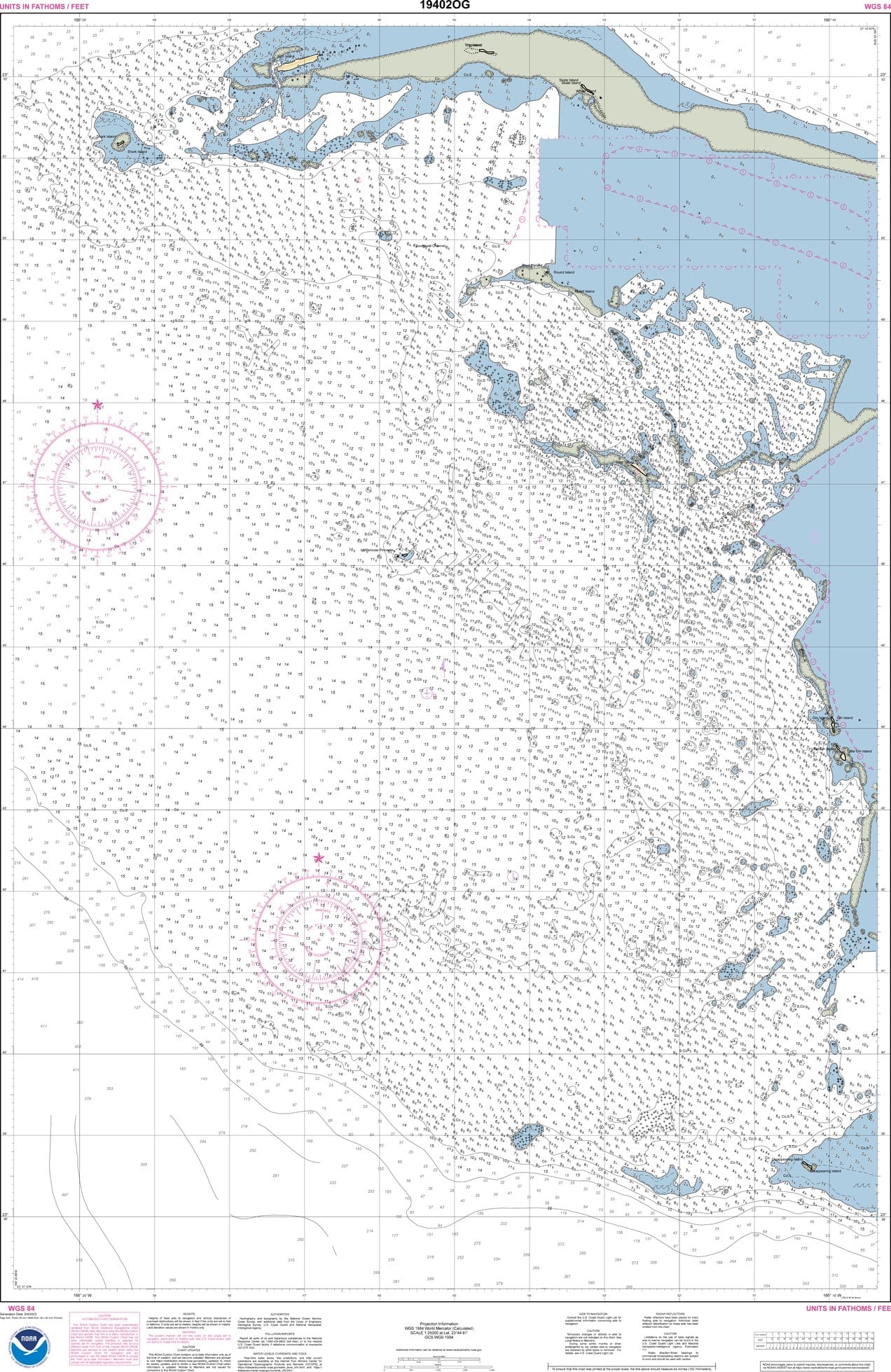 NOAA Nautical Chart 19402: French Frigate Shoals Anchorage