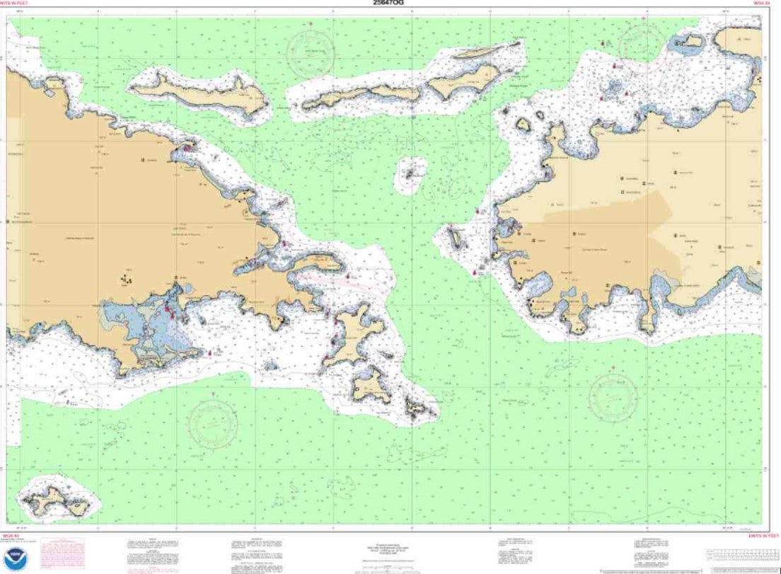 NOAA Nautical Chart 25647: Pillsbury Sound