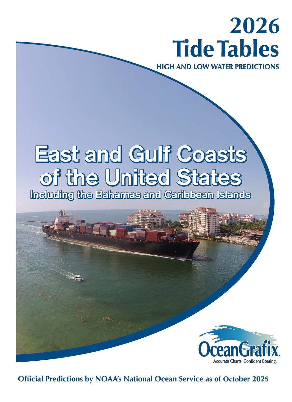 Tide Tables for East & Gulf Coasts 2026 - Amnautical