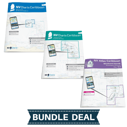 NV. Chart Kit Combo: Virgin, Leeward and Windward Islands (12.1, 12.2, 12.3)