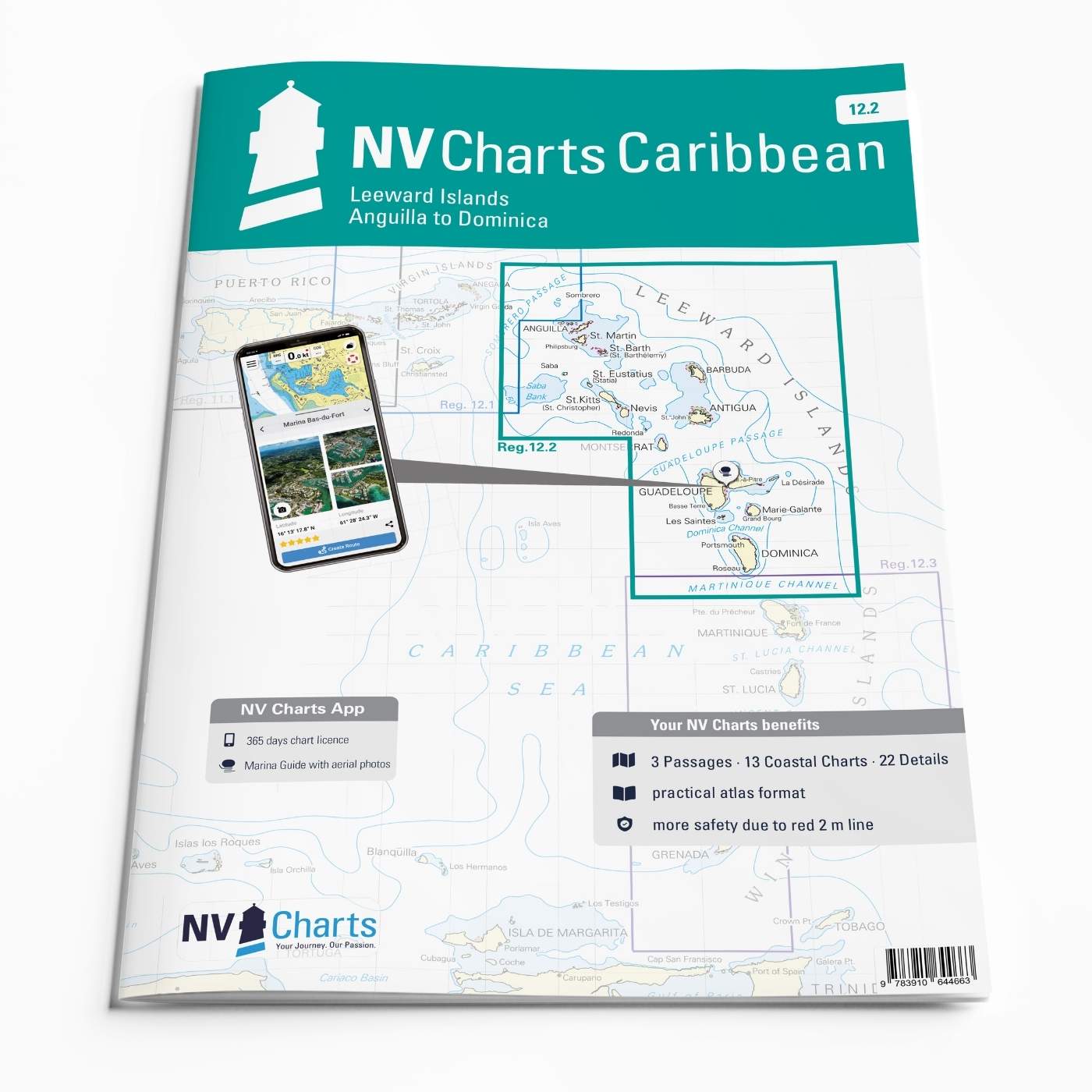 NV. Charts Reg. 12.2: Leeward Islands: Anguilla to Dominica, 2025 Edition