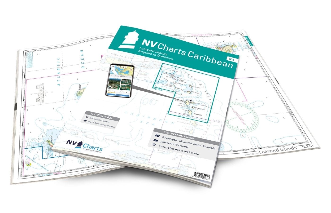 NV. Charts Reg. 12.2: Leeward Islands: Anguilla to Dominica, 2025 Edition